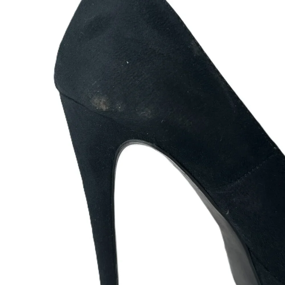Black Suede Pumps 5inch Heel 1inch Platform Size 7 1/2 Xhilaration
